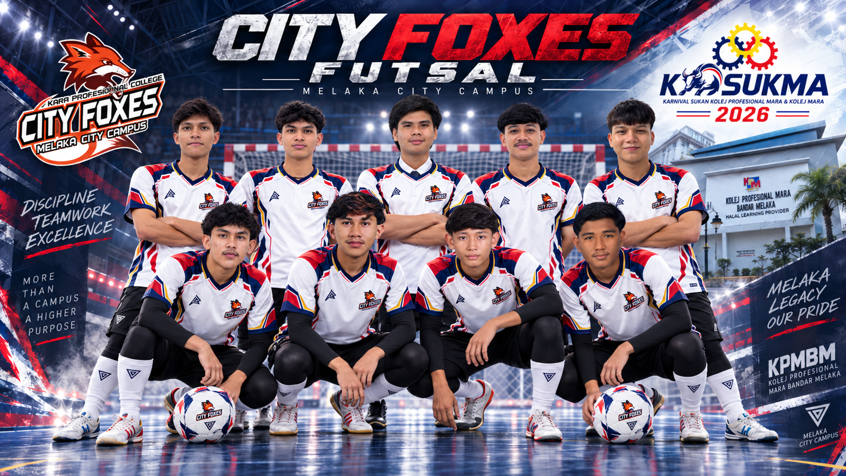 Gambar skuad FUTSAL - KPMBM · KOLEJ PROFESIONAL MARA BANDAR MELAKA