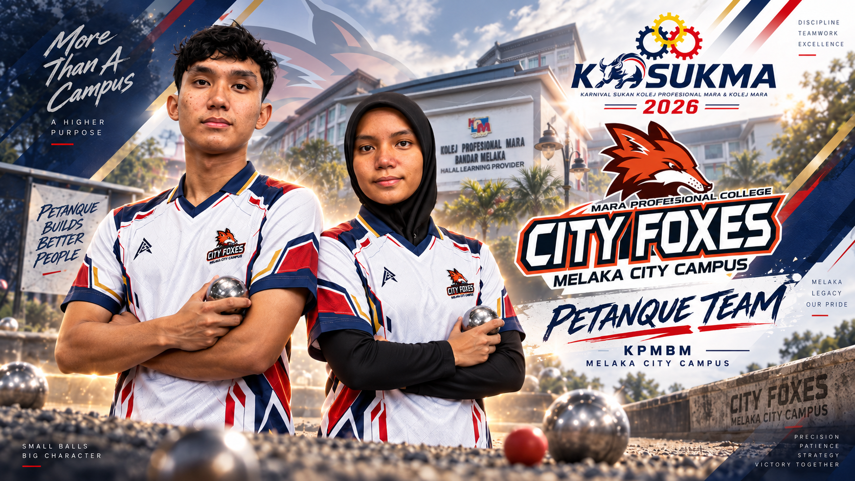 Gambar skuad PETANQUE - KPMBM · KOLEJ PROFESIONAL MARA BANDAR MELAKA