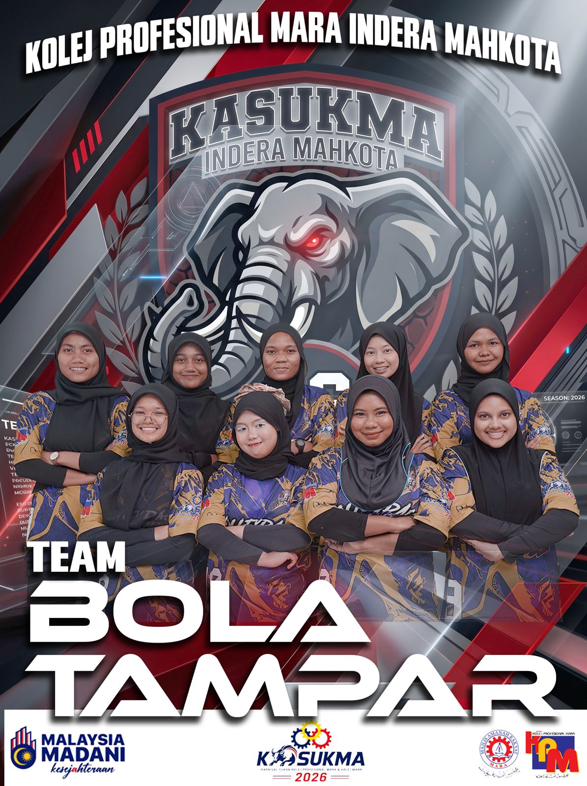 Gambar skuad BOLA TAMPAR - KPMIM · KOLEJ PROFESIONAL MARA INDERA MAHKOTA