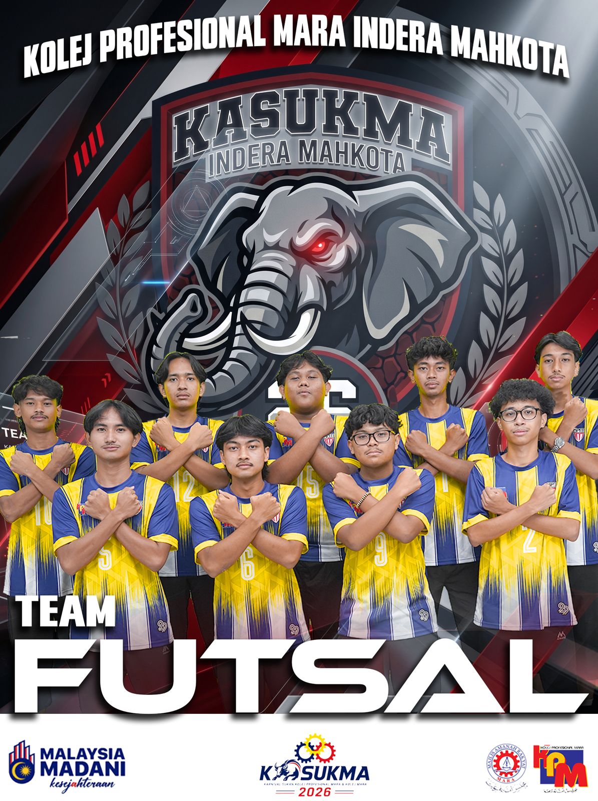 Gambar skuad FUTSAL - KPMIM · KOLEJ PROFESIONAL MARA INDERA MAHKOTA