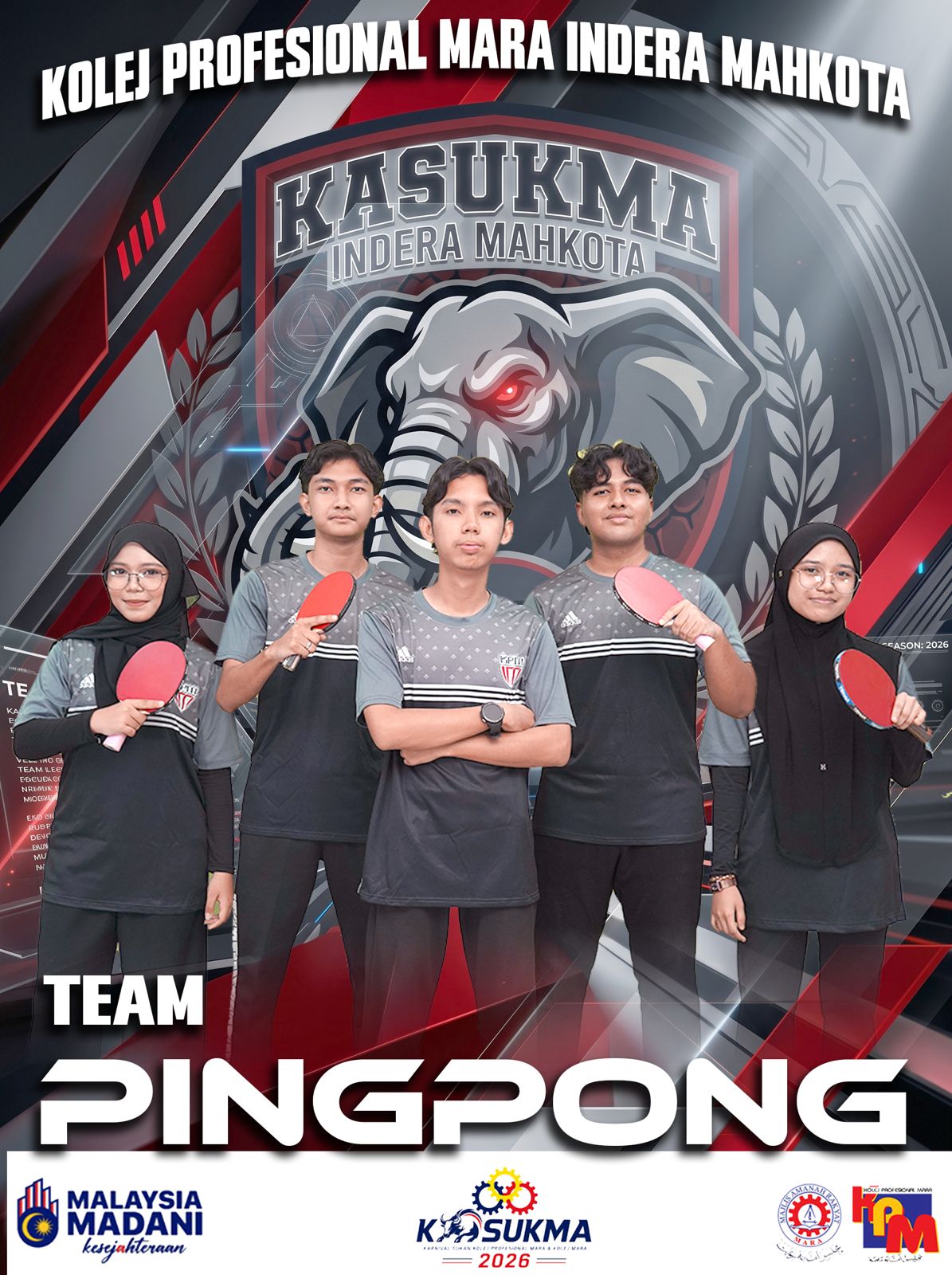 Gambar skuad PING PONG - KPMIM · KOLEJ PROFESIONAL MARA INDERA MAHKOTA