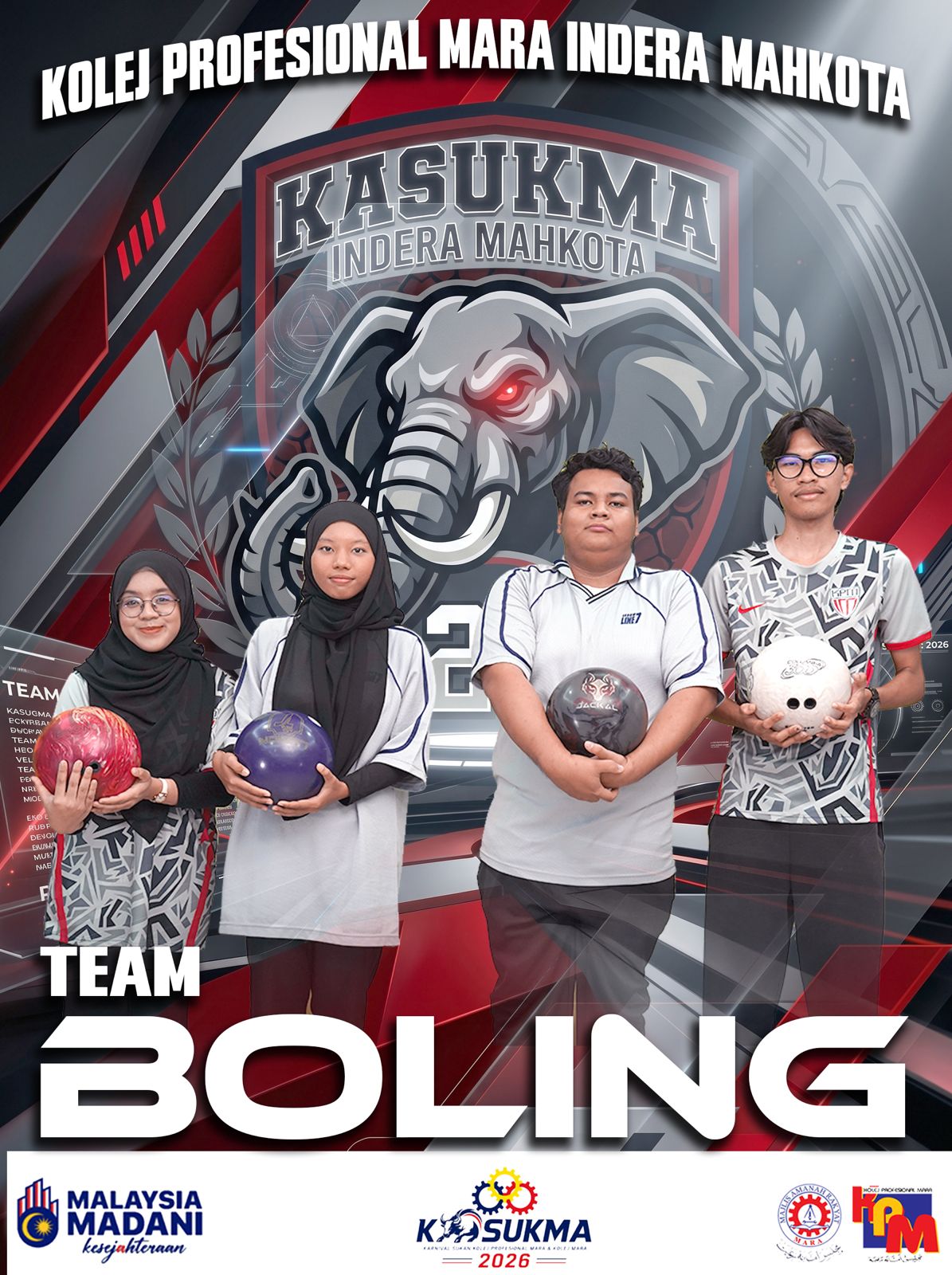 Gambar skuad TENPIN BOLING - KPMIM · KOLEJ PROFESIONAL MARA INDERA MAHKOTA
