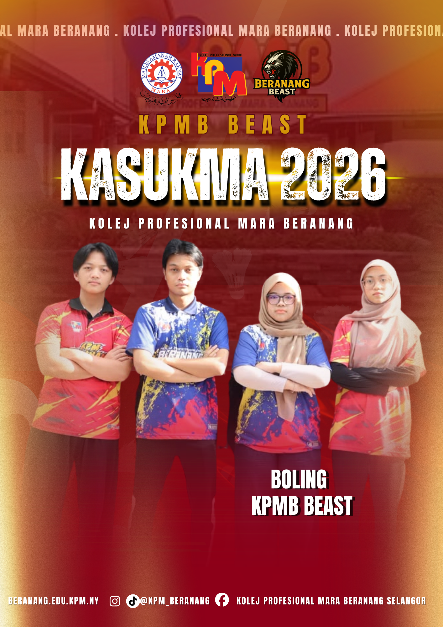 Gambar skuad TENPIN BOLING - KPMB · KOLEJ PROFESIONAL MARA BERANANG