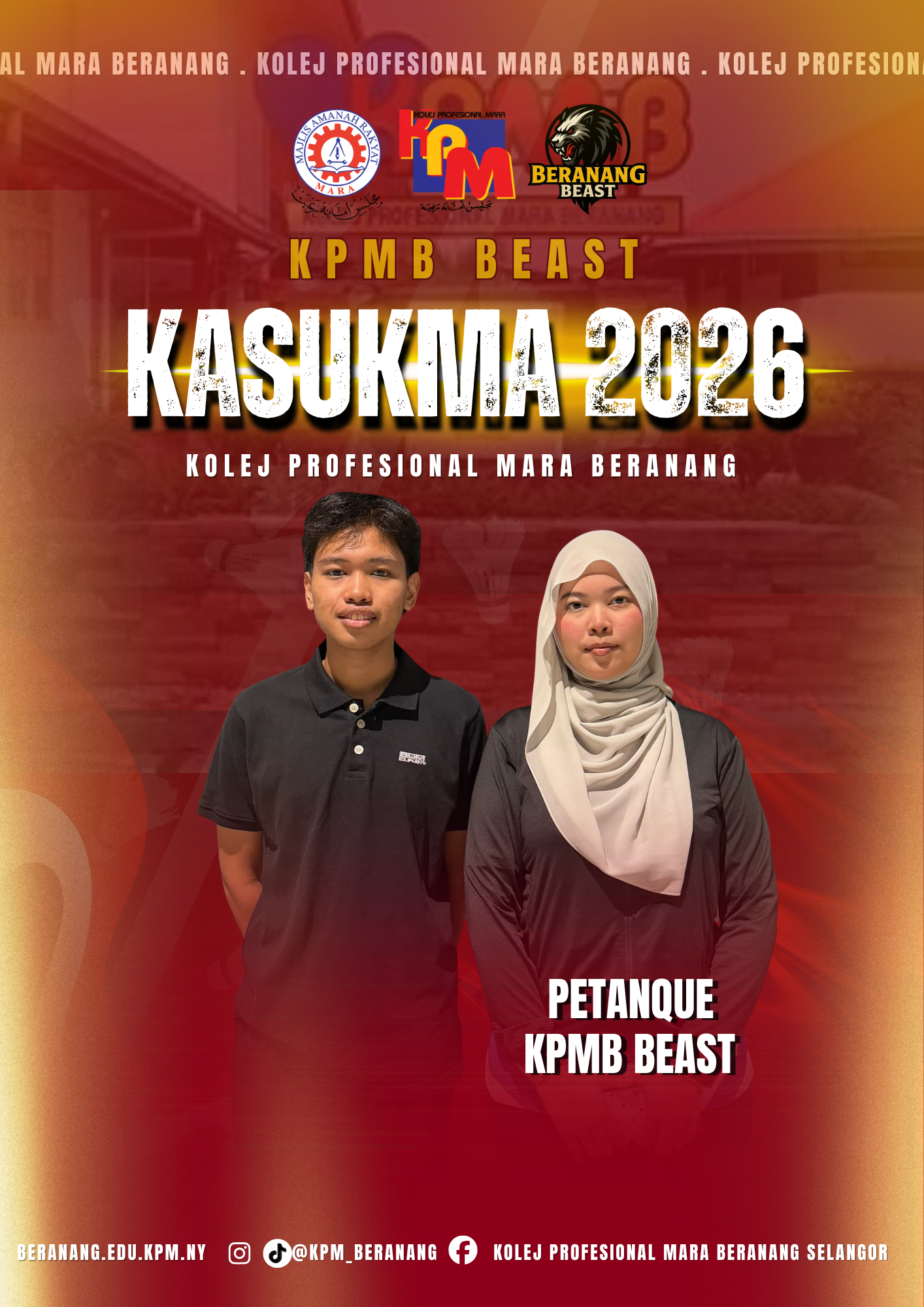 Gambar skuad PETANQUE - KPMB · KOLEJ PROFESIONAL MARA BERANANG