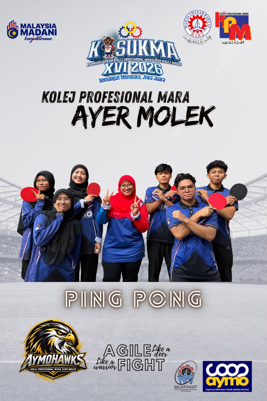 Gambar skuad PING PONG - KPMAM · KOLEJ PROFESIONAL MARA AYER MOLEK