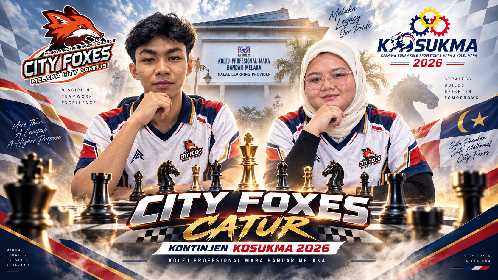 Gambar skuad CATUR - KPMBM · KOLEJ PROFESIONAL MARA BANDAR MELAKA